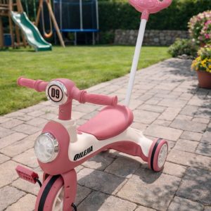 Մանկական եռանիվ հեծանիվ հրող ձողով , երաժշտությամբ