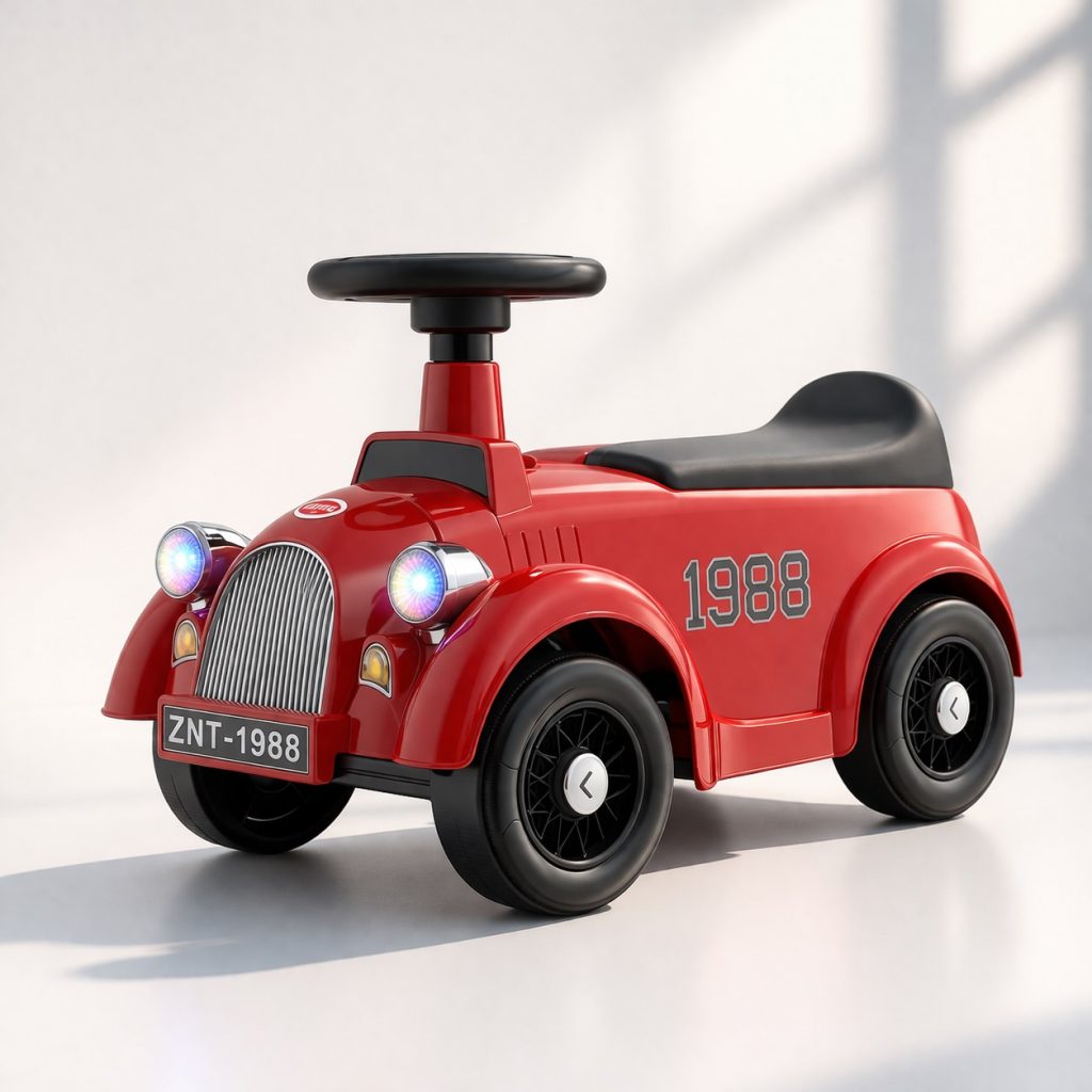 Մանկական ռետրո մեքենա ոտքի հրումով