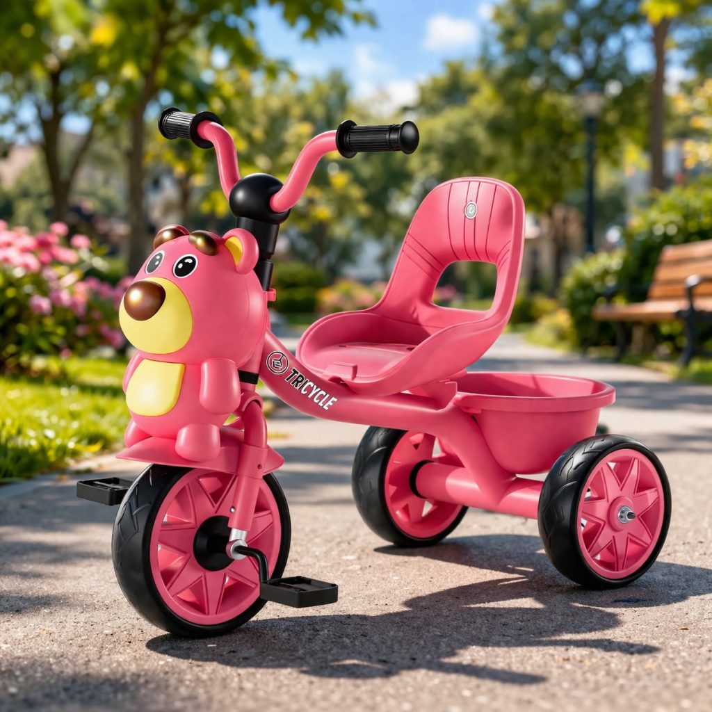 Մանկական եռանիվ հեծանիվ արջուկ