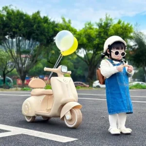 Մանկական էլեկտրական մոպեդ լույսով