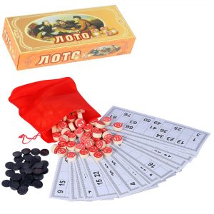 սեղանի խաղ լոտո փայտե